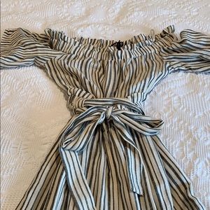 BCBG Romper worn off shoulder! Never worn.